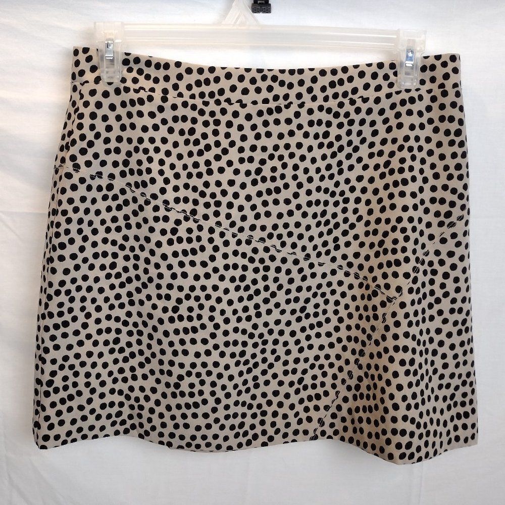 BCBG Generation Polkadot Patchwork A-Line Skirt Size 12